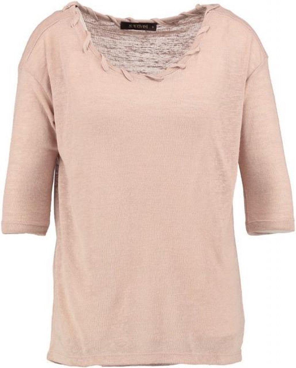 Supertrash dunnere polyester trui 3/4 mouw bohemian nude - Maat XL