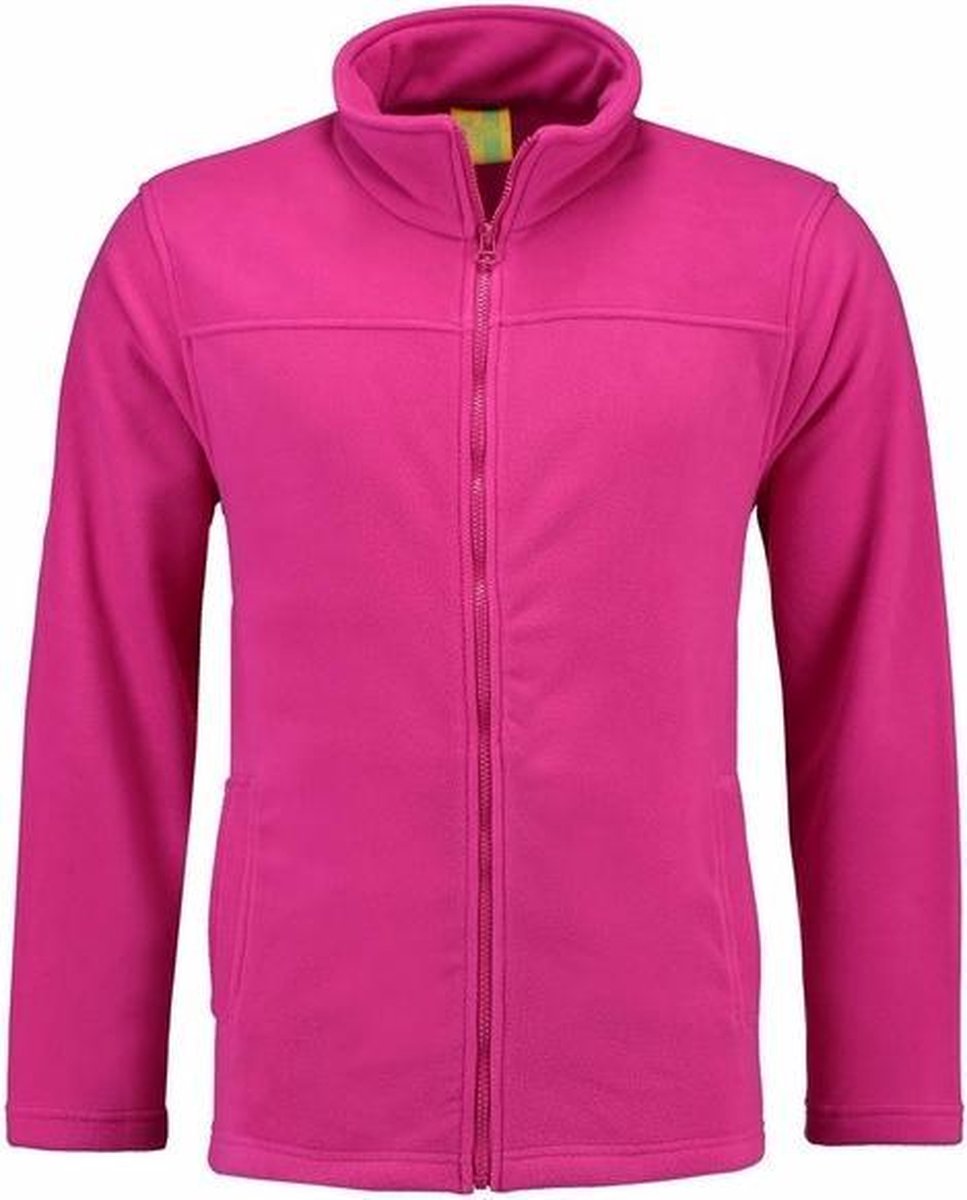 Fuchsia fleece vest met rits voor dames M (38)