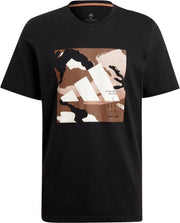 adidas Camo shirt heren zwart/bruin