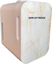 Skin up fridge- Skincare fridge - Mini fridge - Makeup - 8L- WHITE MARBLE