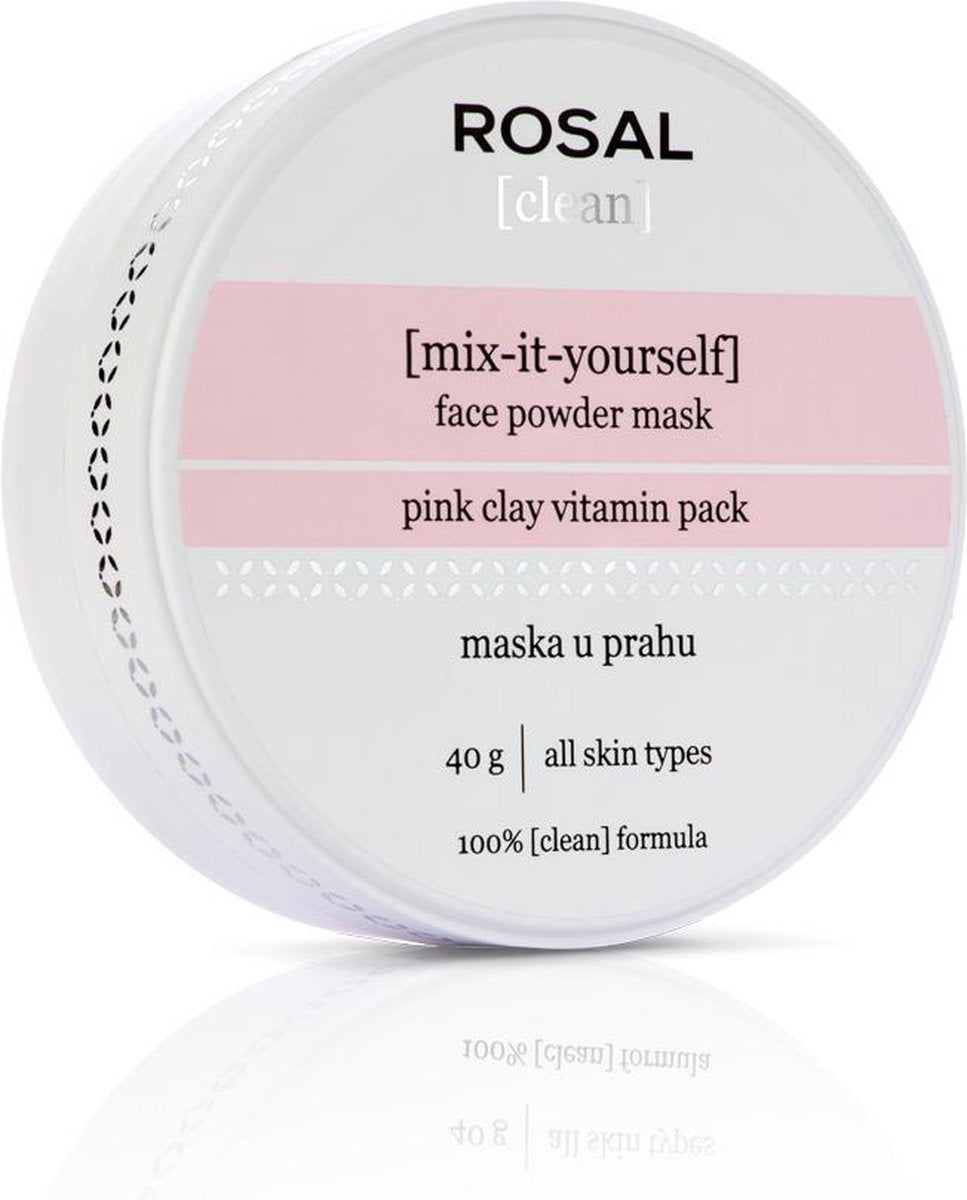 ROSAL - Gezichtsmasker - Pink Clay Vitamin Mask - Roze Kleimasker - Roze Clay Gezichtsmasker - 40 g
