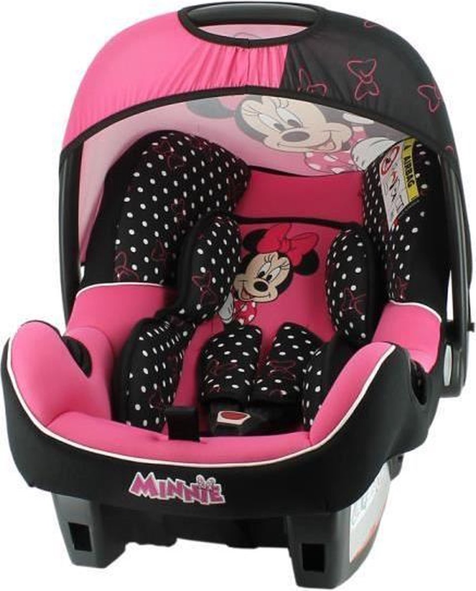 DISNEY Beone Luxe Groep 0+ autostoeltje - Geboorte tot 13 kg - Minnie