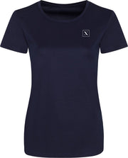LXURY Dames Smooth Sportshirt maat XL - Trainingshirt - Donker Blauw