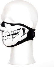 Biker Mask Neoprene Skull 3D zwart