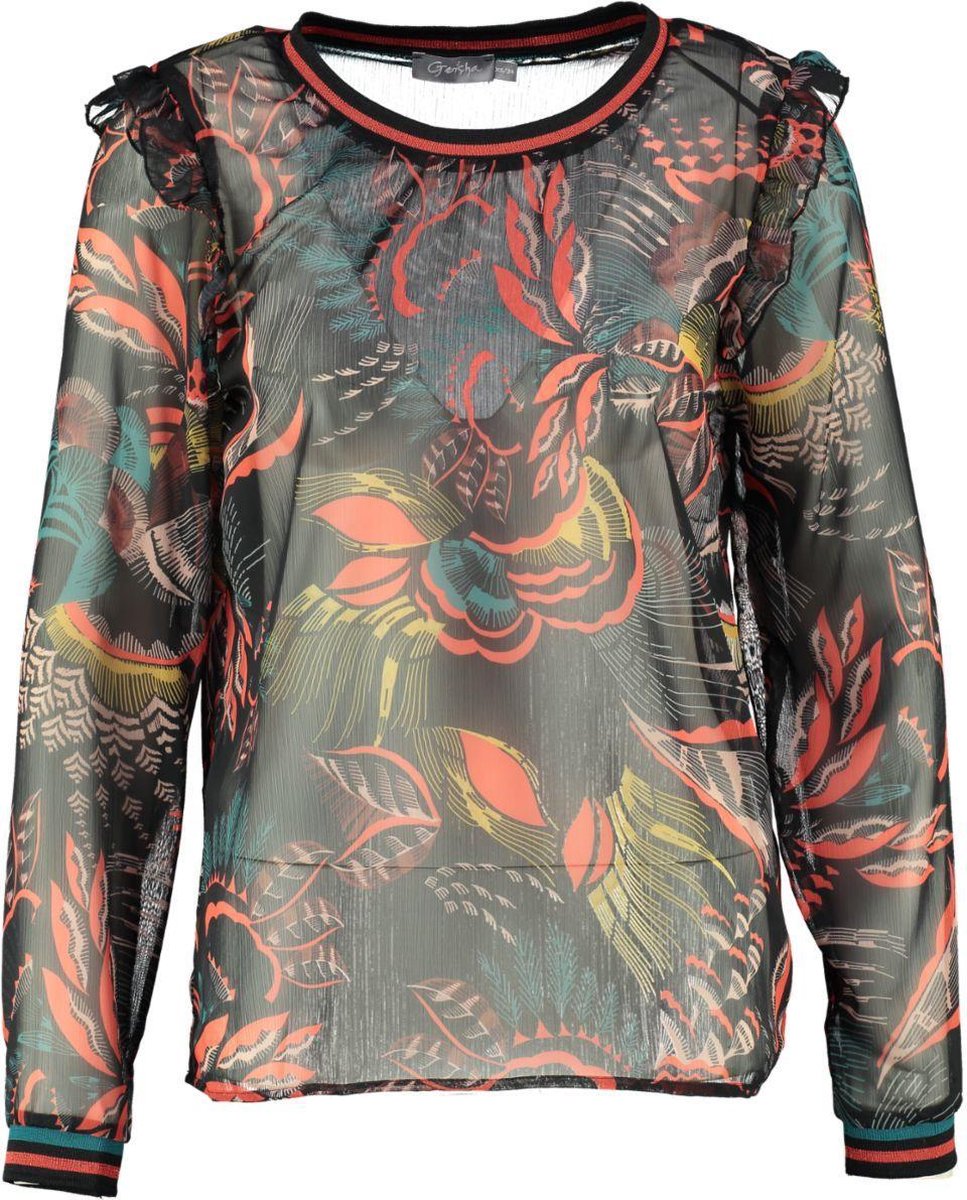 Geisha transparante blouse - Maat S