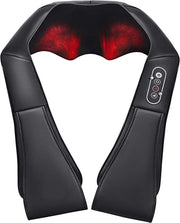 YouRelax Shiatsu Massagekussen - Nekmassage Apparaat - 16 Roterende Massagepunten - Warmtefunctie - Inclusief Huis/Autostekker