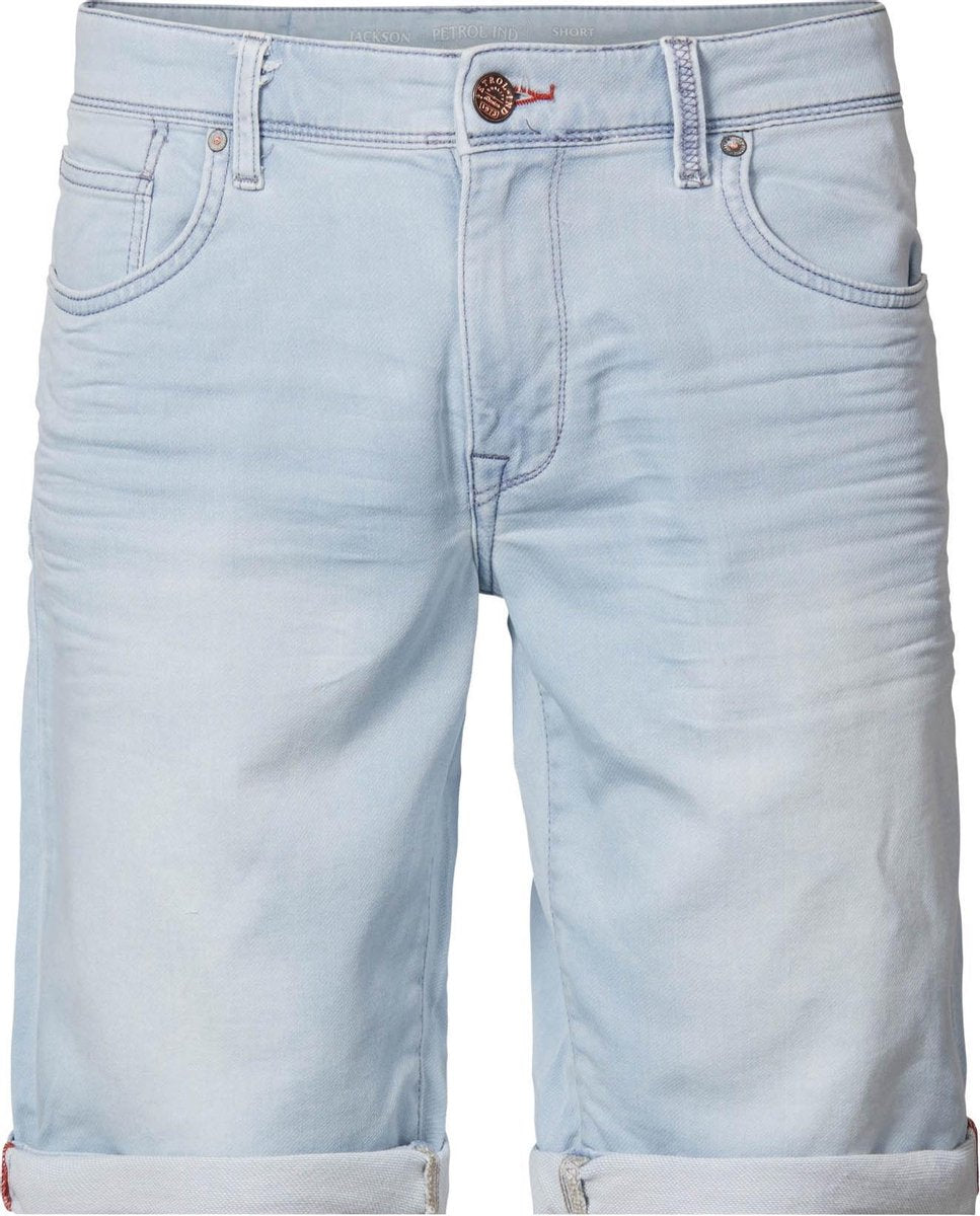 Petrol Industries - Heren Jackson denim short - Blauw - Maat XL
