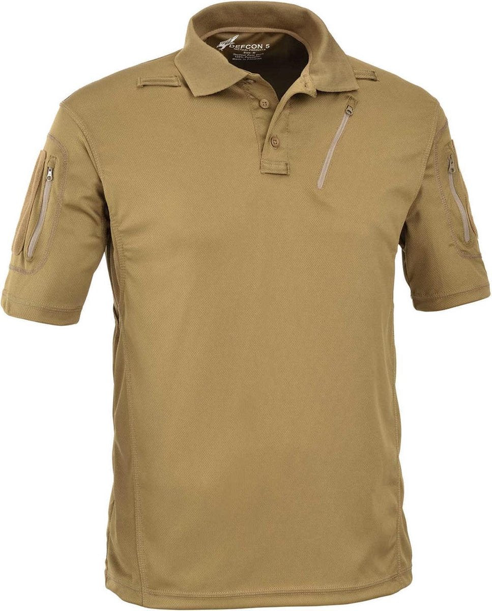 Defcon 5 Advanced Tactical Polo Met Zak - Coyote Tan