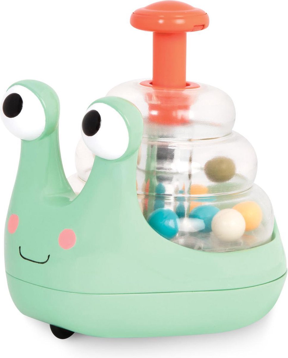 Rolling light-up snail popper Slakkentol met lichtjes