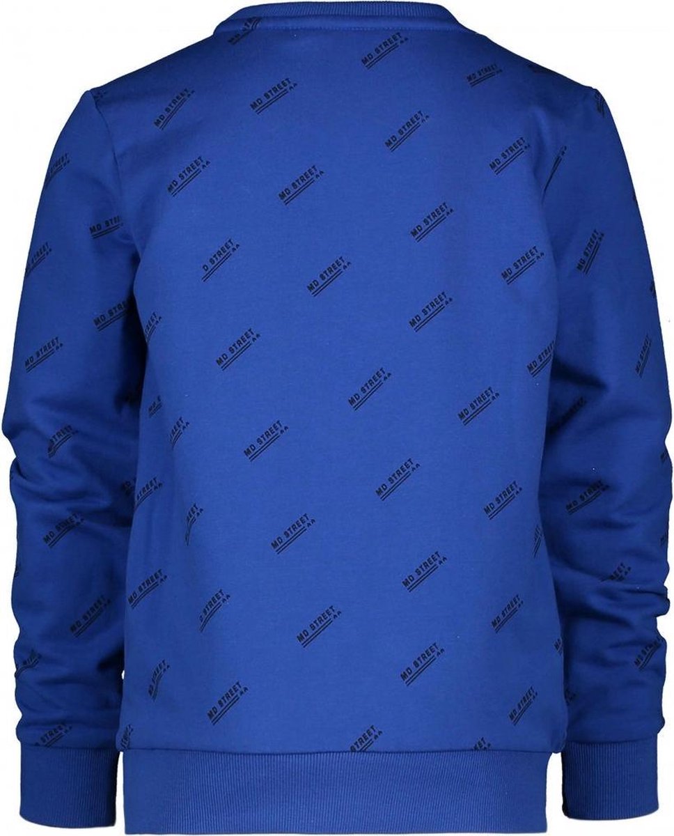 Moodstreet Jongens sweaters Moodstreet MT sweater AO text print Sporty Blue 86/92