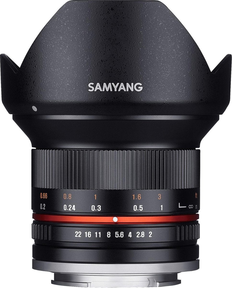 Samyang 12mm - F2.0 Ncs Cs - Prime lens - Geschikt voor Micro 4/3 - Zwart