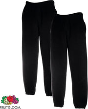 Fruit of the Loom 2 sweatpants maat L elastieken boord (zwart)