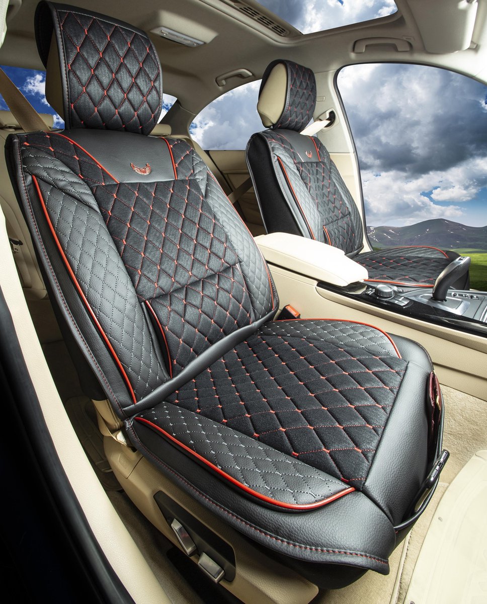 Rautrade Auto - Stoelhoes - Universeel - Luxe auto stoelhoes - beschermhoes - leder - modern