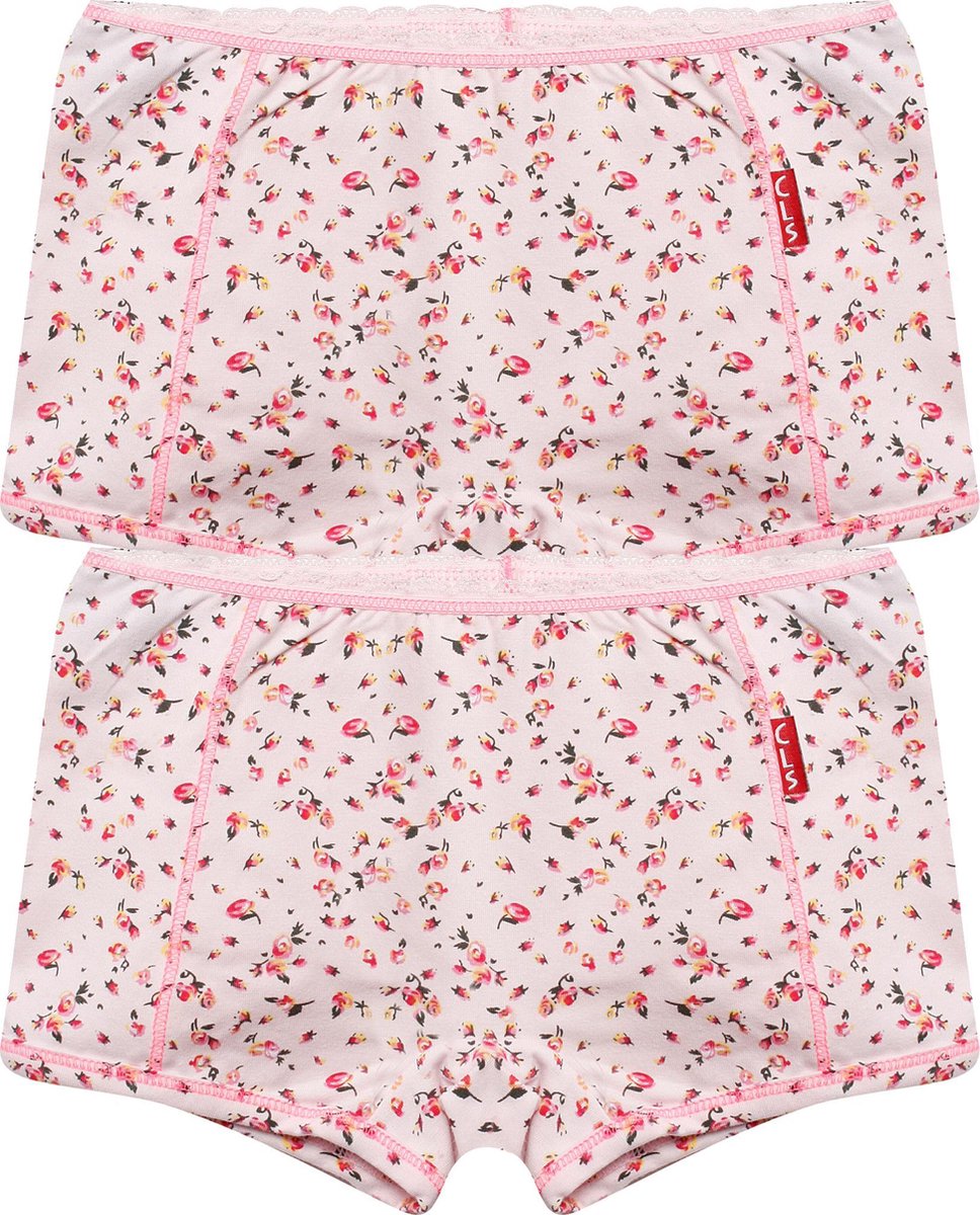 Claesen's Meisjes 2-pack Boxershort - Flower - Maat 116-122