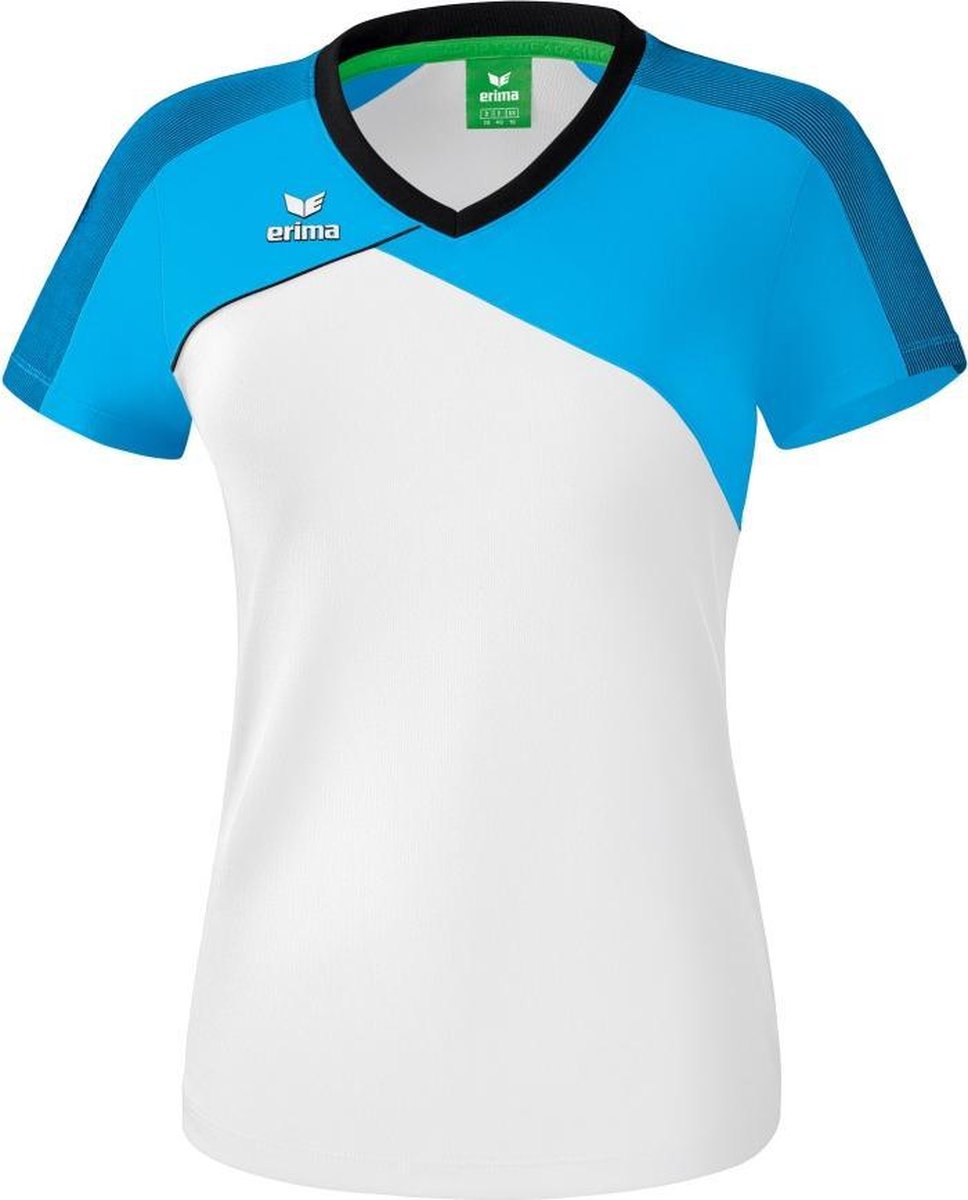 Erima Premium One 2.0 Dames T-Shirt - Voetbalshirts  - wit - 46