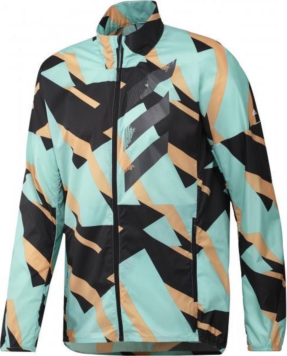 adidas Agravic Wind Jacket Heren - groen - maat L