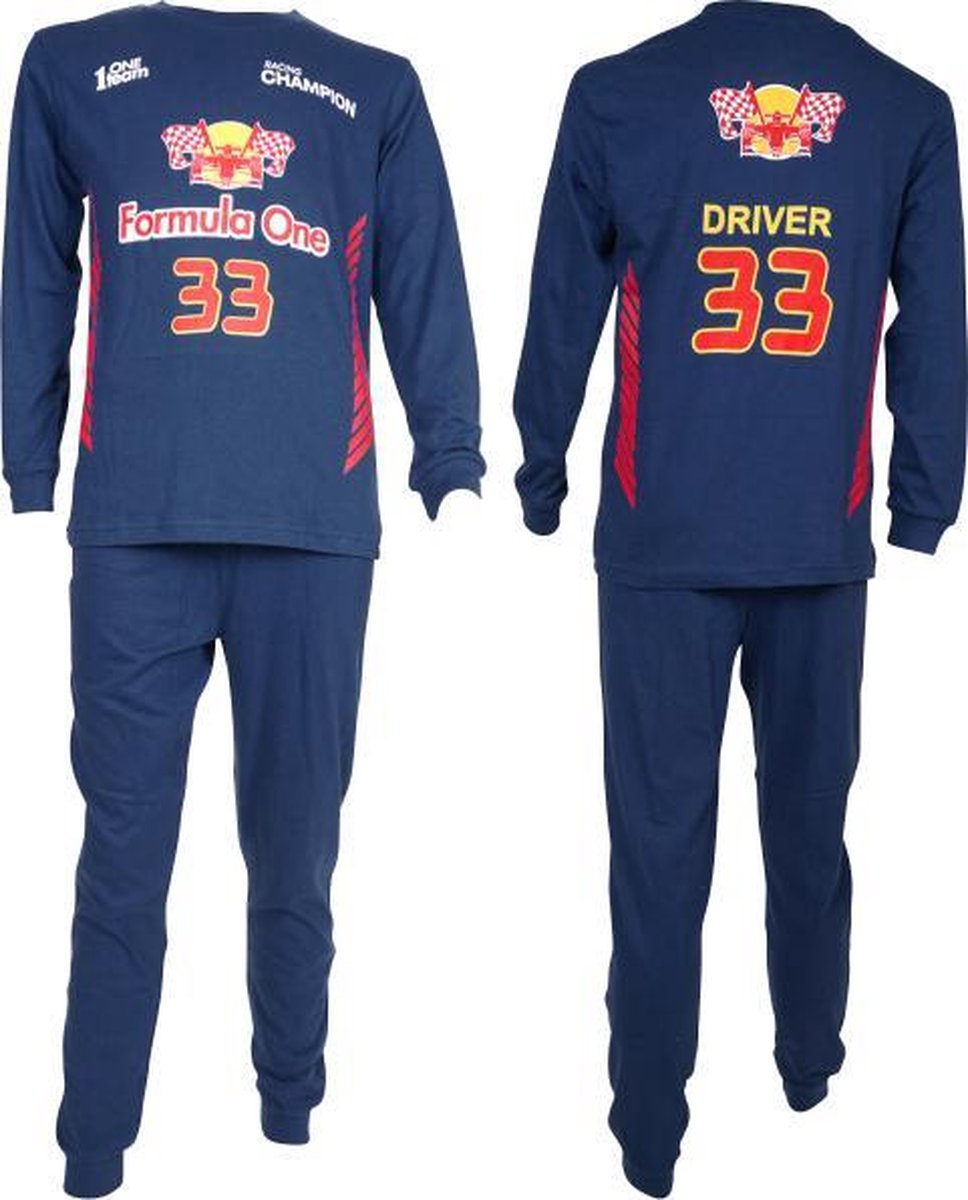 Fun2Wear jongens pyjama Formula 1 Blauw