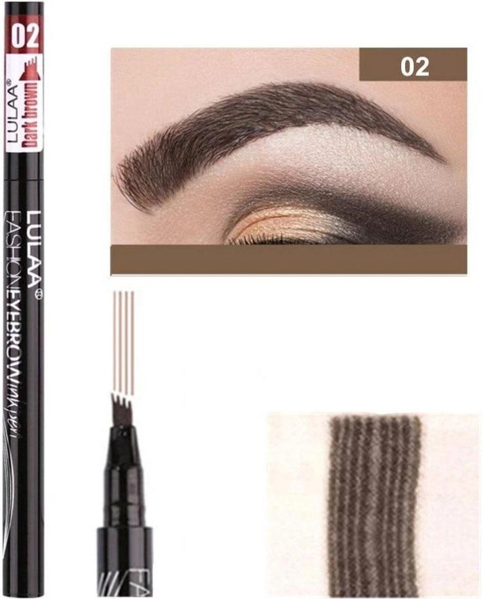Perfect Arch Tattoo Pen - Brow Microfilling Pen - Brow Artist Micro Tattoo - Dark Brown - uit het assortiment van 'Het Gemak'