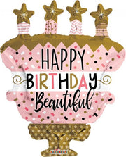 Folie ballon xl happy birthday taart 91