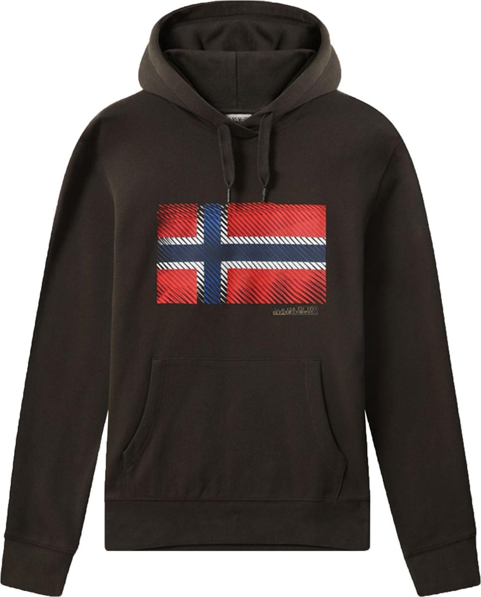 Napapijri Trui - Maat XXL  - Mannen - bruin/ rood/ blauw