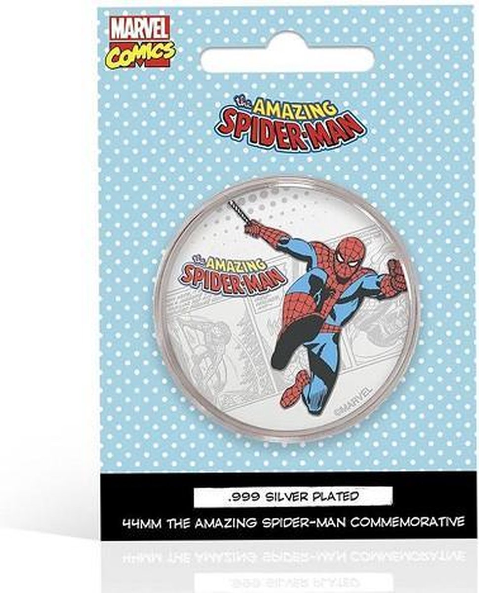 MARVEL - SPIDER-MAN .999 SILVER PLATED MUNT