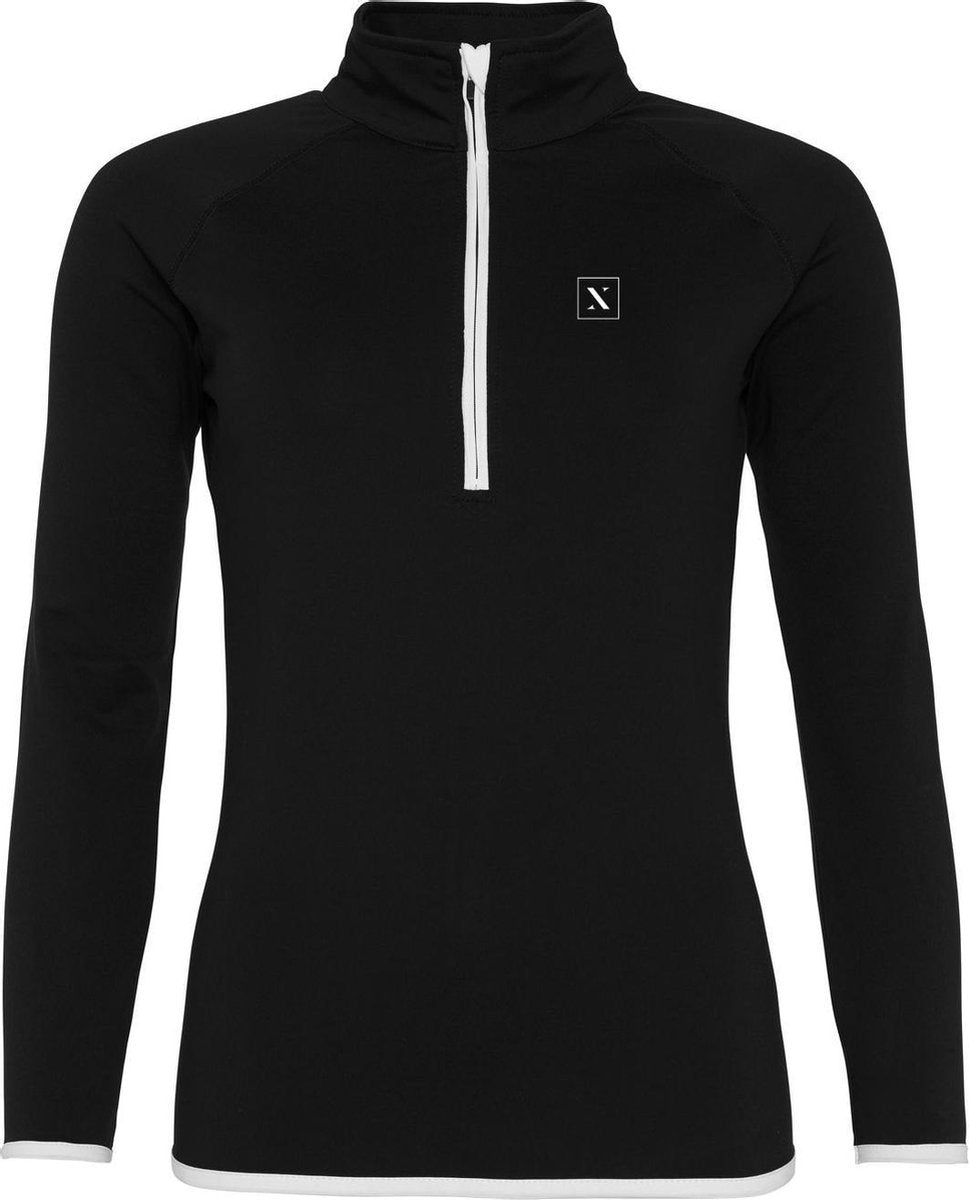 LXURY Dames Sportvest Maat L - Sport Trui - Halve Rits - Zwart