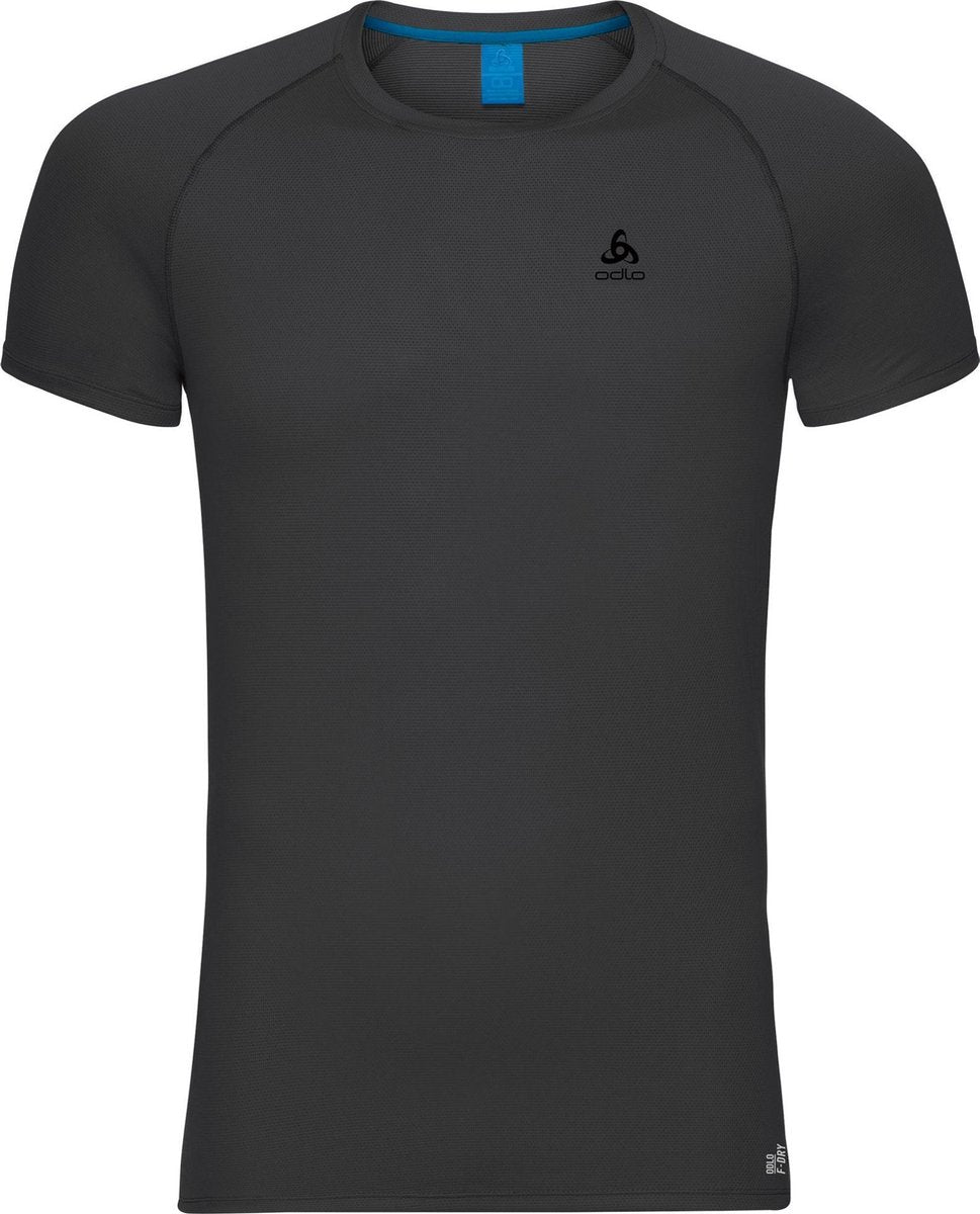 Odlo Active F-Dry Lightsuw Top Crew Neck Ss Sportshirt Heren - Black