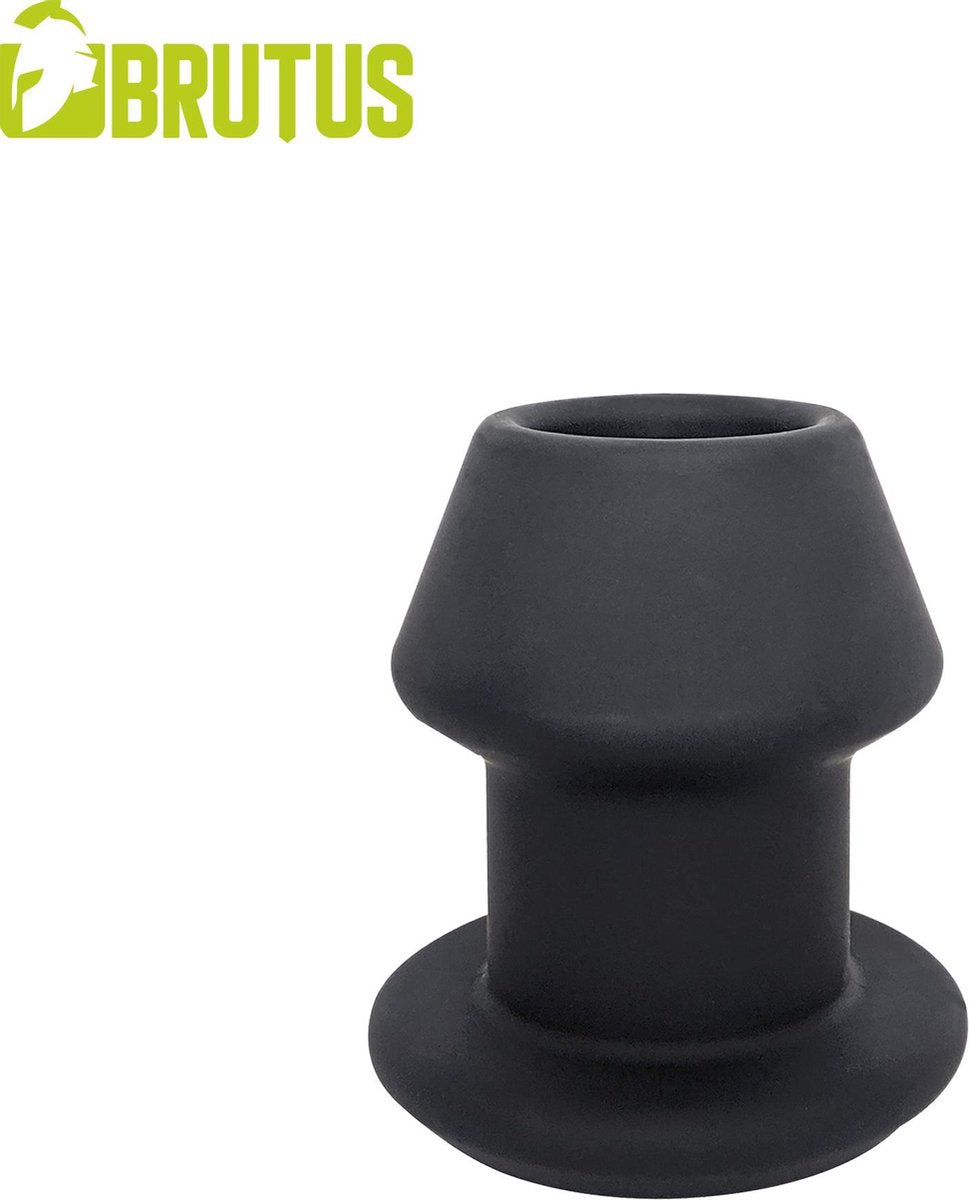 De Gobbler - holle silicone anaal buttplug - medium 70mm - tunnel plug