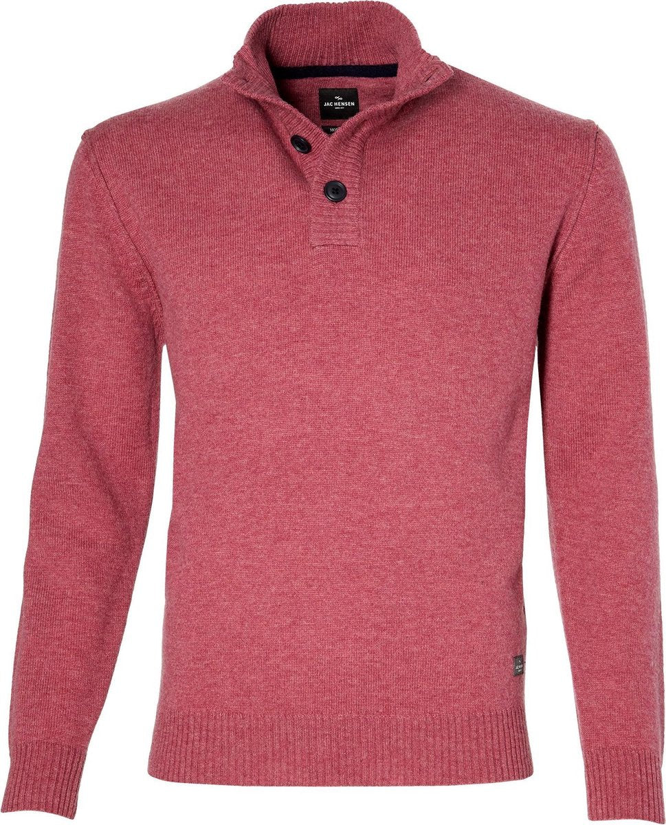 Jac Hensen Pullover - Modern Fit - Rood - 4XL Grote Maten