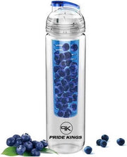 Fruitwater Fles Fruit Infuser Blauw - nieuwste model ǀ Pride Kings®