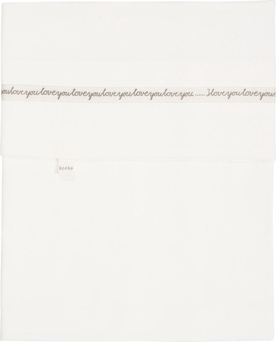 Koeka Wieglaken loveyouloveyou - sparkle grey 80x100cm