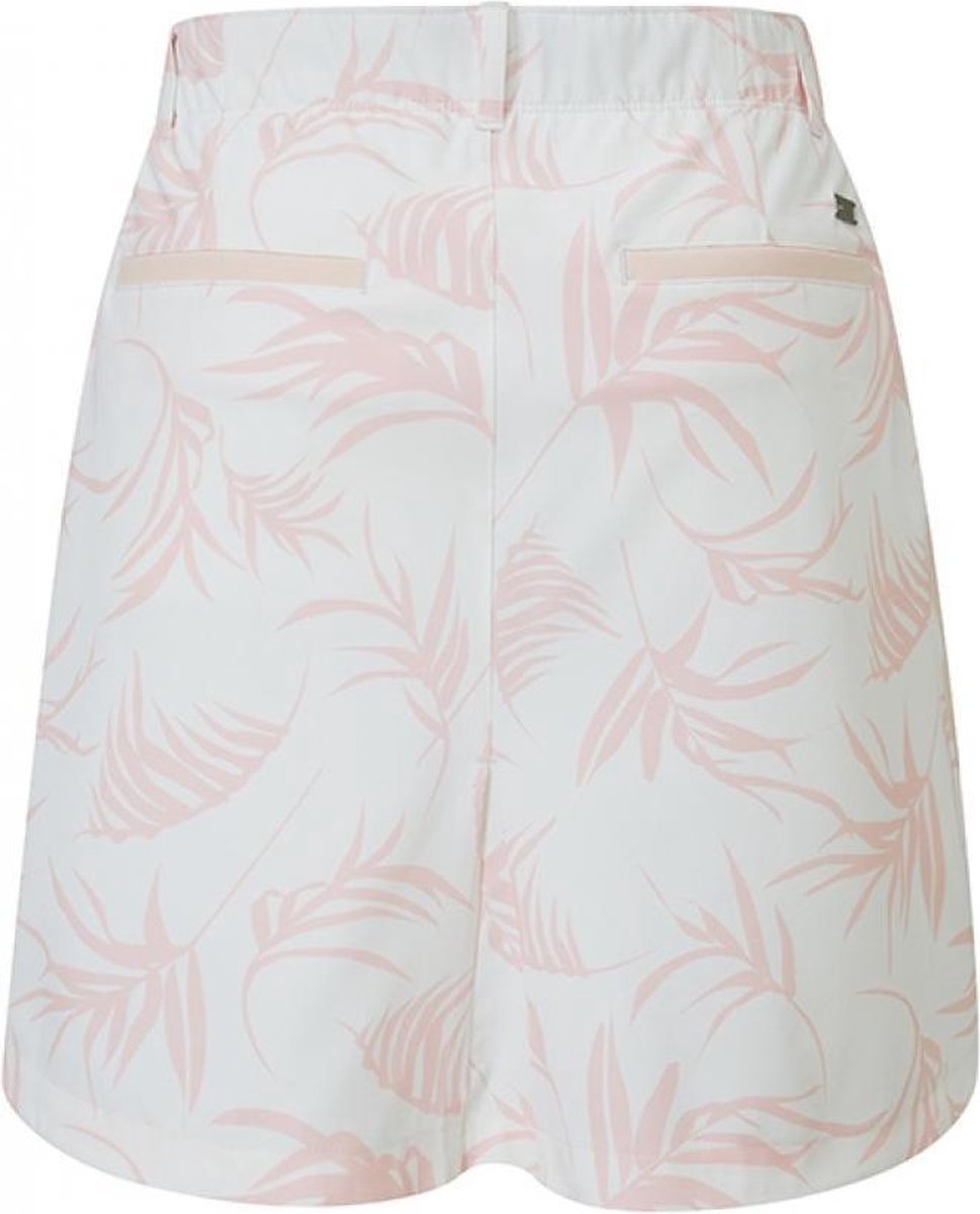 UA Links Woven Printed Skort-White / Beta Tint / Jet Gray maat: 10    dames > golf kleding > shorts skort rok
