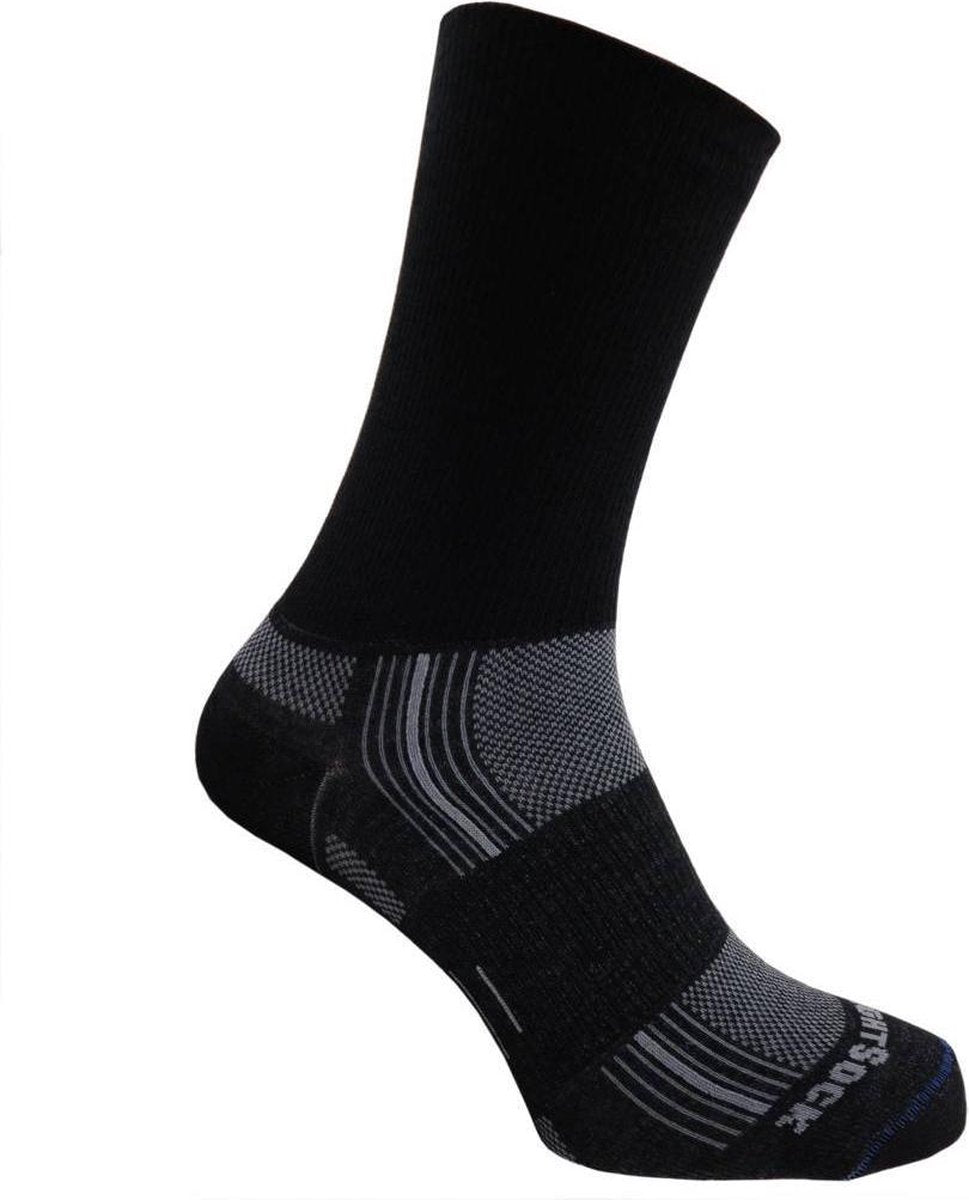 Wrightsock Stride Crew - Zwart - 45-49