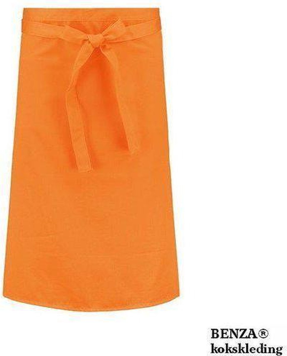 Benza France horeca kokssloof - Oranje - 96 x 71 cm