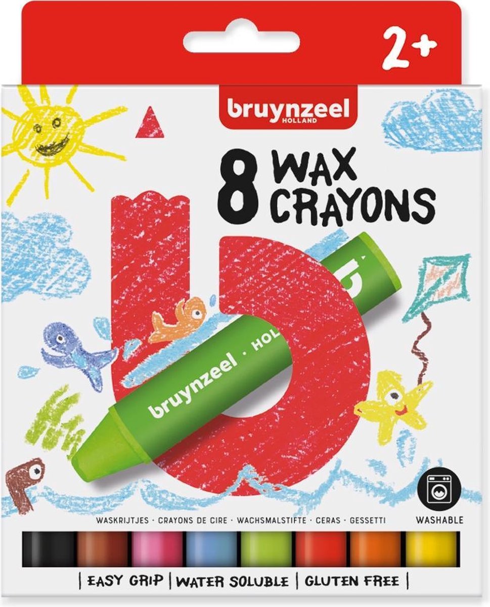 Bruynzeel Kids 8 waskrijtjes