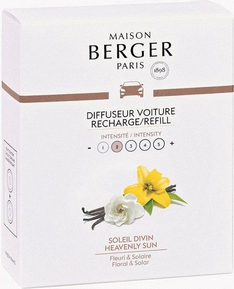Maison Berger - Autoparfum Refill - Navulling - Soleil Divin