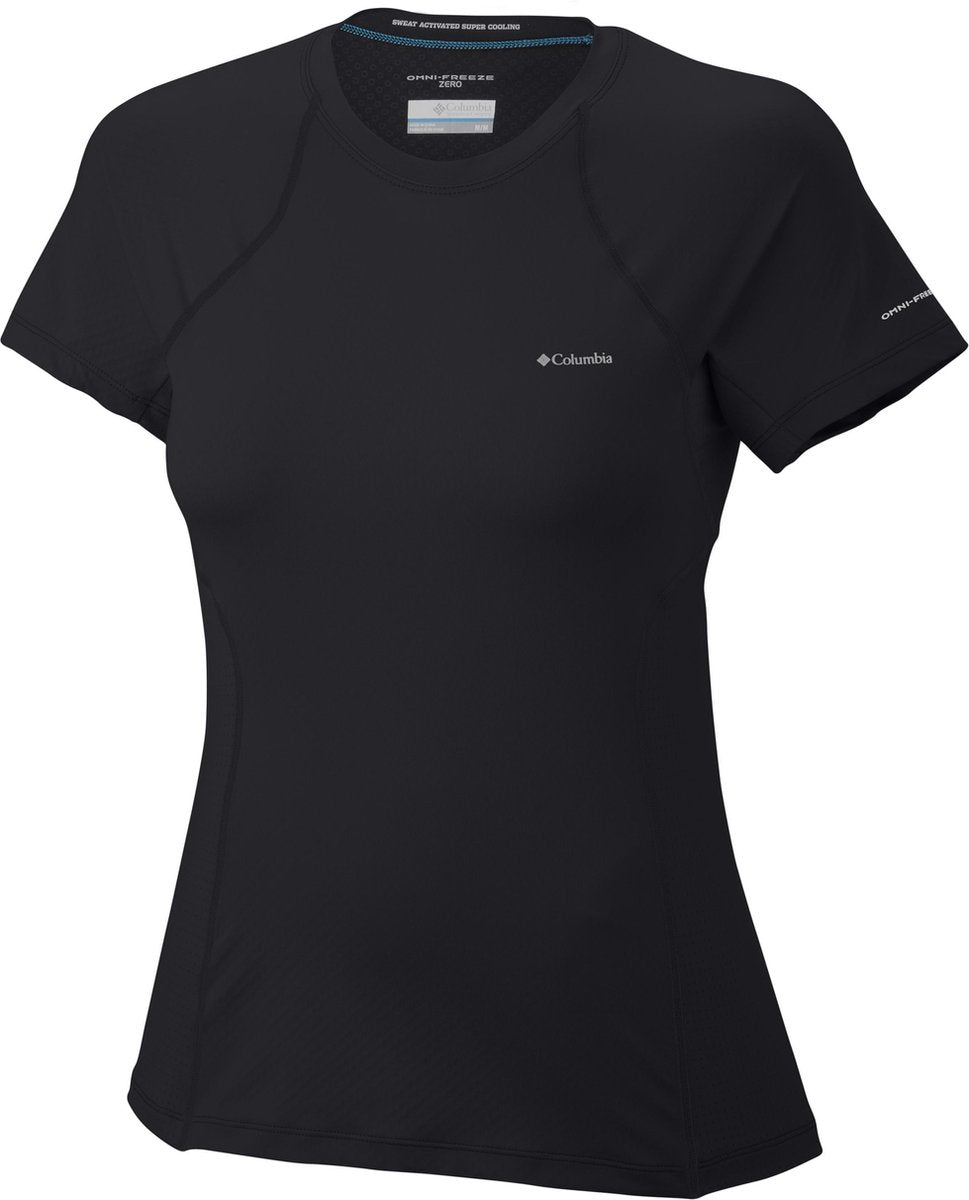Columbia Coolest Cool Short Sleeve Shirt - dames - T-shirt - zwart