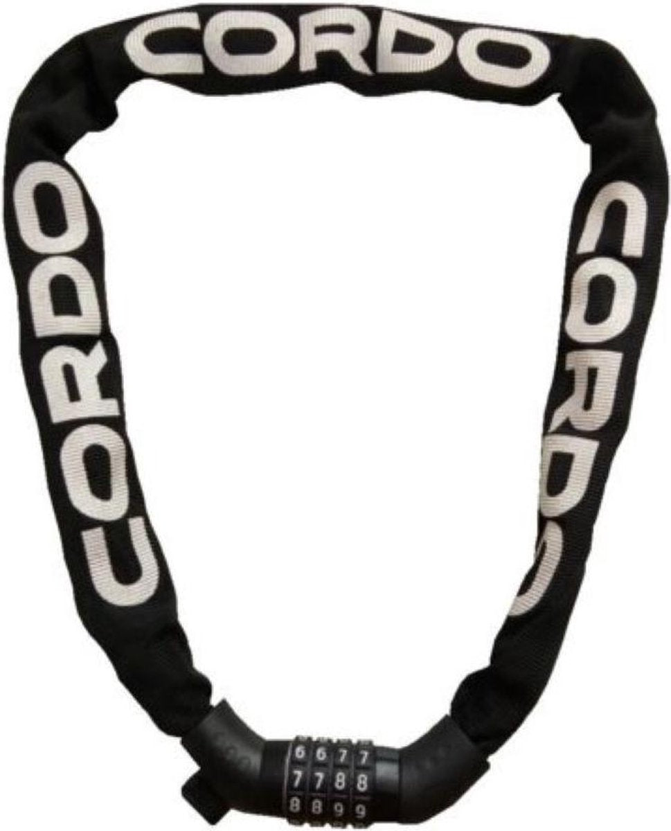 Cordo Calciet cijfer kettingslot 90cm/5.5cm schakels