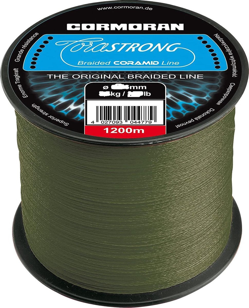 Gevlochten Lijn - Cormoran - Corastrong Green - 1200 meter - 0.16mm-8.5kg