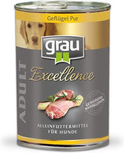 Grau Blikvoer hond excellense puur gevogelte 6 x 400 gr.