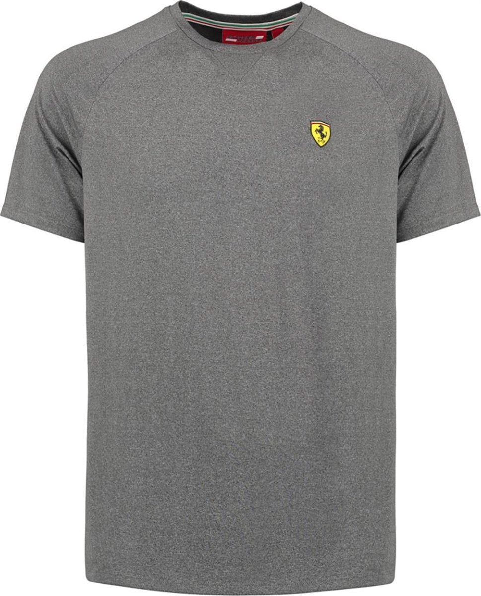 Ferrari T-shirt Scuderia Heren Polyester Grijs Maat S