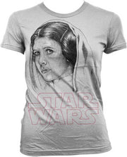 Merchandising STAR WARS - T-Shirt GIRL Princess Leia - White (M)