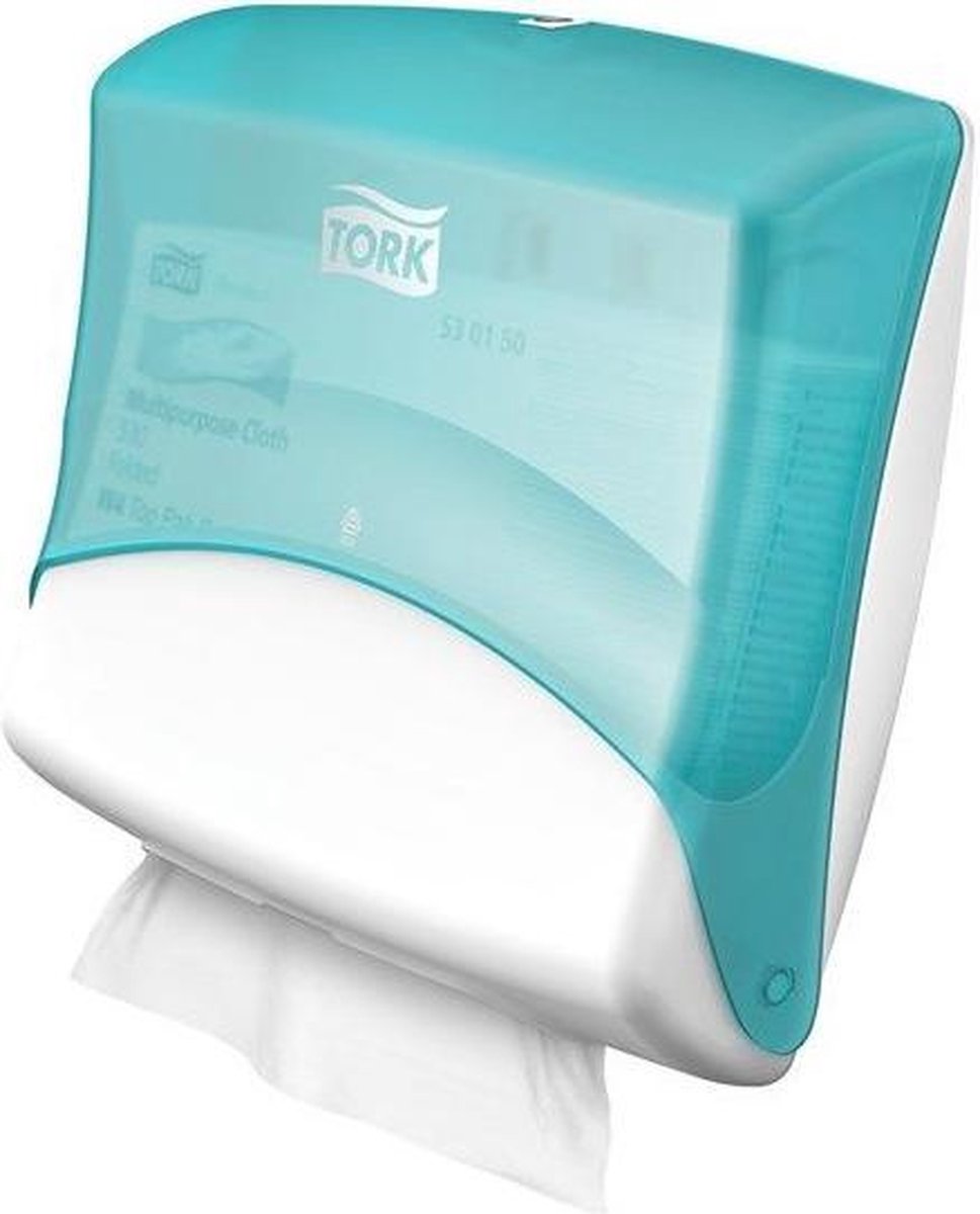 Tork Performance W4 handdoekdispenser wit / turquoise