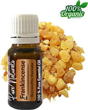 Wierook etherische Olie 10 ml | Frankincense Oil | 100% PUUR | Bio | Essentiële olie Aromatherapie | Olie diffuser | Geschikt voor inname | Pure Naturals