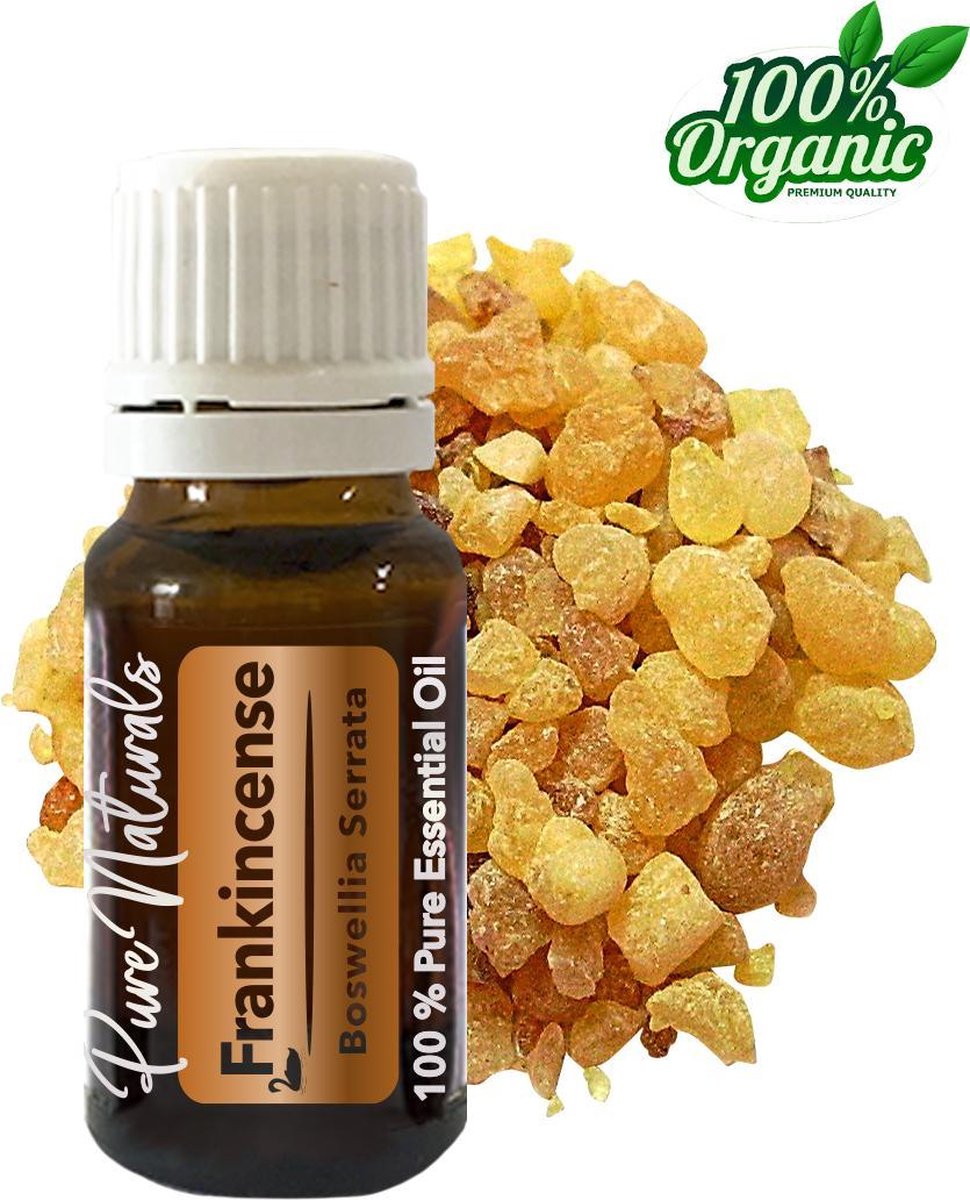 Wierook etherische Olie 10 ml | Frankincense Oil | 100% PUUR | Bio | Essentiële olie Aromatherapie | Olie diffuser | Geschikt voor inname | Pure Naturals