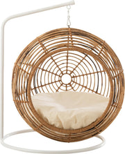 J-Line Hangmand Huisdier Rotan/Ijzer Naturel/Zwart