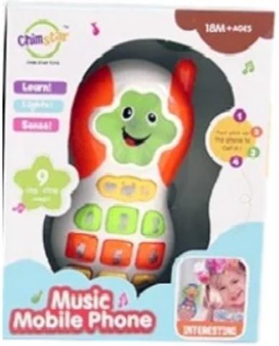 Chim Star - Baby muziek telefoon Oranje