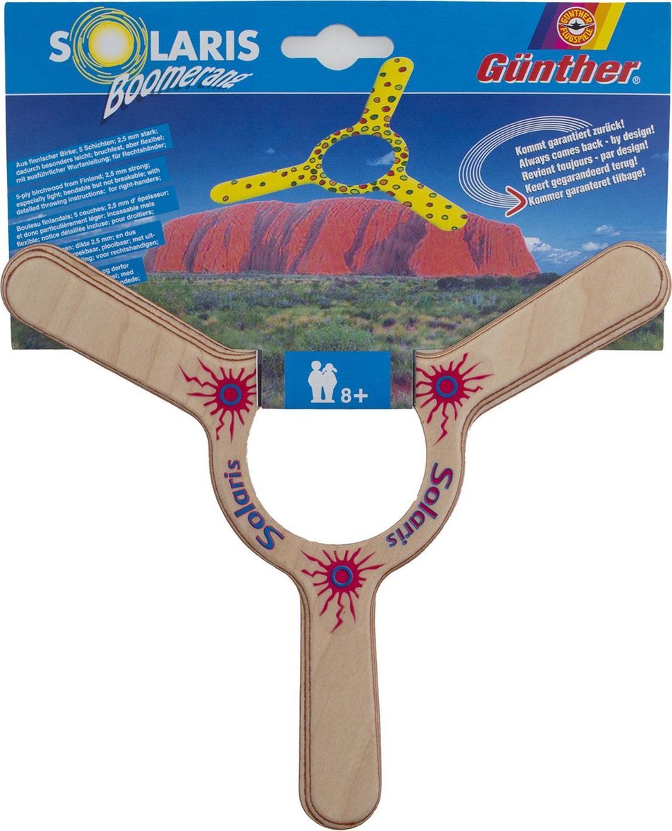 Boemerang Solaris PRO - boomerang - 5 lagen Finse berk - 22 CM