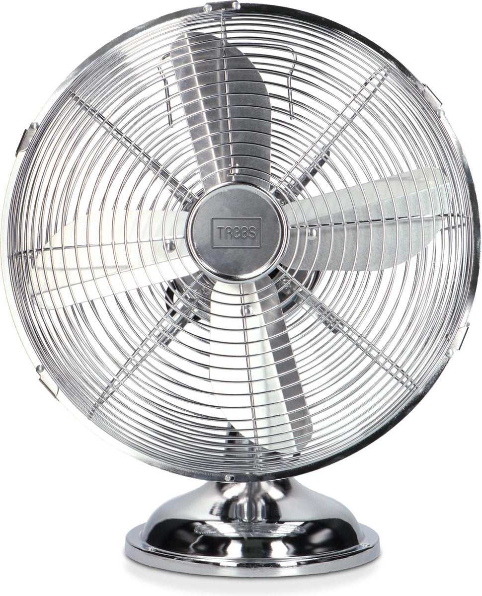 Trebs 99384 - Retro Tafelventilator in stijlvol design - Chroom