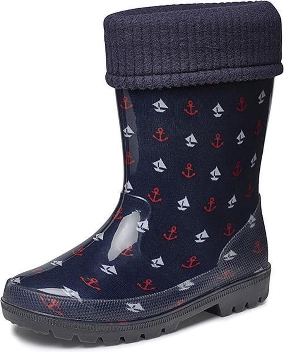 Gevavi Boots | Mike gevoerd kinderlaarsje PVC | Maat 27 | Blauw